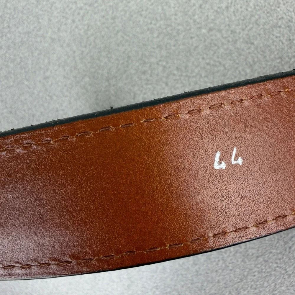 Bullhide Belts Belt Mens 44 Brown Leather Made in USA Roller Heavy Gun Belt 1.25